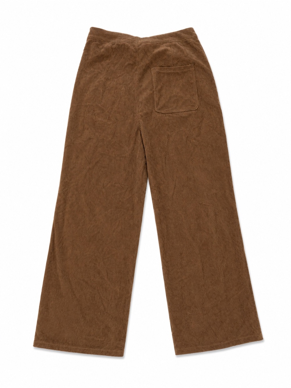 HALARA Brown Wide-Leg Corduroy Pants with Gold Buttons - Picture 5 of 6